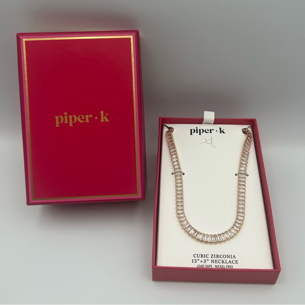 *New* House of Harlow 1960 & Piper K Cubic Zirconia Bracelet and Necklace Set - Picture 11 of 16